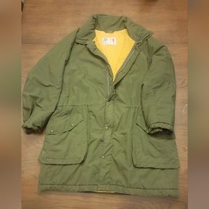 Norsels Fabriks AB parka, olive green, with hood